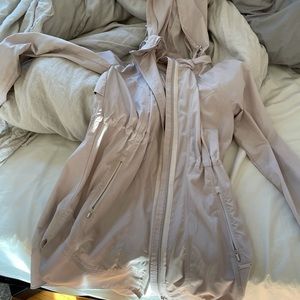 Athleta light pink trench coat